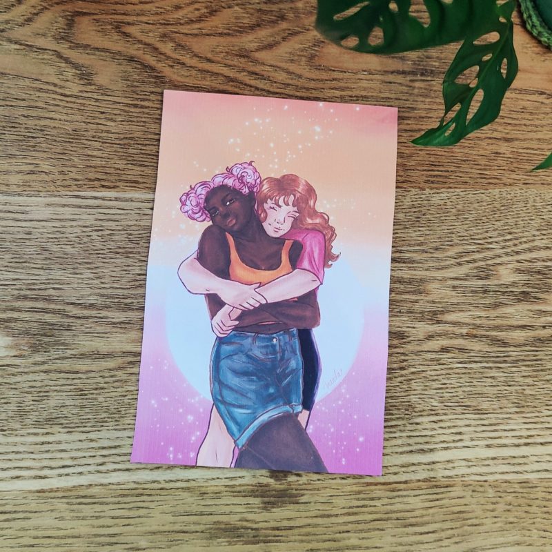 Printti: Sunset girls