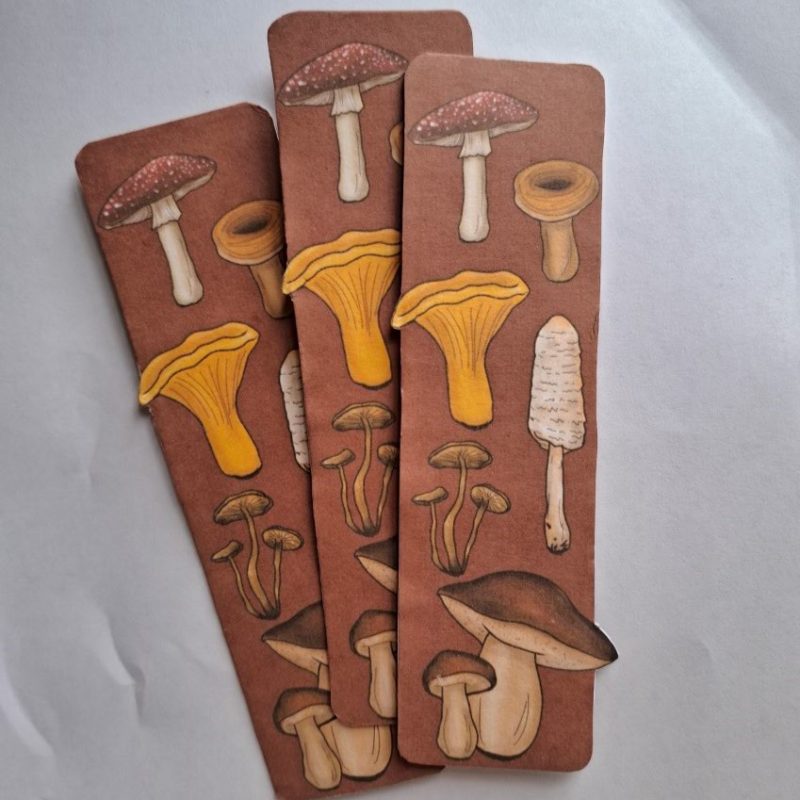 Sienikirjanmerkki/Mushroom bookmark