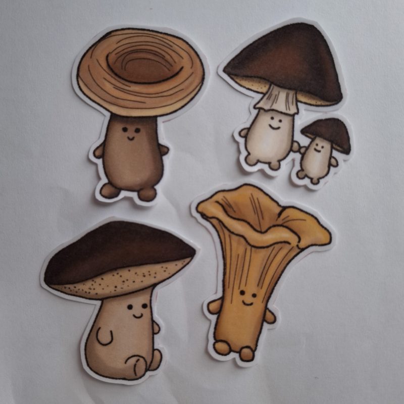 Sienitarrat/Mushroom stickers